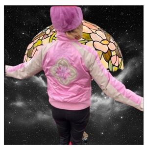 BOGNER SKI SNOW DOWN JACKET EMBROIDERED PINK M ⛷️❄️⛷️